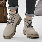 preiswerte Arbeitsschuhe-Outdoor-Arbeitsstiefel für Herren – robuste Schnürstiefeletten mit dicker Sohle zum Wandern, Bauen, für die Arbeit auf dem Bauernhof und für die tägliche Freizeit