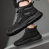 economico Scarponi da trekking-scarpe da trekking casual da uomo marroni, comode scarpe da ginnastica da passeggio con lacci e suola in gomma antiscivolo per viaggi, lavoro e uso quotidiano