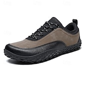 voordelige Casual Veterschoenen-Groene herenwandelschoenen, veterschoenen voor buiten, stevige wandelschoenen met antislipzool voor reizen, kamperen en dagelijks gebruik.