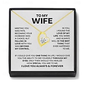 Недорогие События и вечеринки-Ожерелье для моей дочери, рождественский подарок для девочек с коробкой для открыток, подарок на день рождения, сувенир на выпускной, подарок на День святого Валентина от мамы или папы