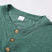 economico Magliette casual da uomo-Per uomo Maglietta Maglia Henley Camicia a Maniche Lunghe Manica Lunga Henley Primavera Autunno Semplice Moda Designer Essenziale Tasche Vacanza Streetwear Uscire Nero Bianco Blu marino Maglietta Top