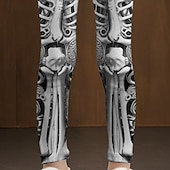 cheap Girl's 3D Vision &amp; Shining-Halloween Girls' 3D Skull Pants Leggings Spring Fall Cute Basic Kids 4-12 Years Outdoor Casual Daily Regular Fit