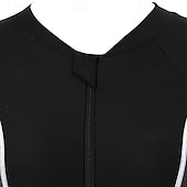 billige Utslett vakter-Dame Badetøy for hele kroppen Tettsittende dykkerdrakt UPF50+ Hurtigtørkende Høy Elastisitet Kortermet Badetøy Forside Glidelås Svømming Dykking Surfing Snorkling Lapper Sommer