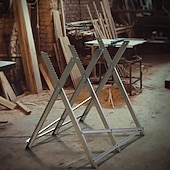 baratos Suprimentos para o lar-cavalete com dentes serrilhados para lenha e madeira