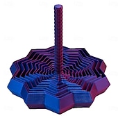 Недорогие Подарки-Расширьте сенсорную игрушку-звездочку для снятия стресса в форме шестиугольной звезды с ручкой, напечатанную на 3D-принтере, спиралевидный дизайн в виде сот для концентрации и снятия беспокойства.