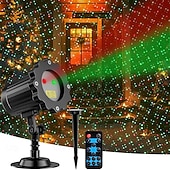 tanie Światła świąteczne-Zewnętrzne światła projektora świątecznego świąteczne światło laserowe z pilotem ruchomy projektor RGB do ogrodu i podwórka