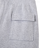 cheap Cargo-Men's Cargo Sweatpants Sweatpants Fleece Pants Joggers Trousers Drawstring Elastic Waist Multi Pocket Solid Color Windproof Outdoor Full Length Daily Streetwear Fashion Classic Style Loose Fit Black