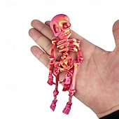 levne Party Supplies-3D tištěné kostrové lidské klouby pohyblivé dětské halloweenské hračky kreativní samolepky na ledničku