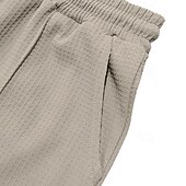 abordables Lâche-Homme Gauffré Pantalons Pantalons Amples Boutons Uni Portable Longueur complète Extérieur Quotidien Camping &amp; Randonnée Vacances Mode Noir Blanche