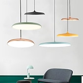 billige Pendellys-pendellampe, nordisk jernkunst hengelampe i tak, moderne flat design LED smijernslysekrone til soverom, spisestue, arbeidsrom
