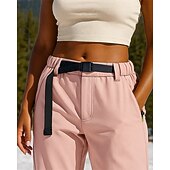 olcso Alsók-Női Planinarske hlače Vízálló túrázó nadrág Télikabát túranadrág Tél Ősz Külső Normál Vízálló Szélbiztos Meleg Nadrágok Rugalmas derék Fekete Rózsaszín Kempingezés és túrázás Mászás Futás S M L XL XXL