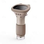 זול מיקרוסקופים ואנדוסקופים-Portable Handheld Microscope מיקרוסקופ 1000X קל לתפעול תאורת לד