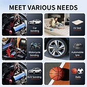cheap Vehicle Repair Tools-Car Starter Power Bank Car Tire Compressor Portable Charger Car Jump Starter Air pump Booster Auto Emergency Start