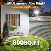 preiswerte Landschaftslichter-Solar Wandleuchte 92 LEDs IP65 wasserdicht Solar Bewegungsmelder Nachtlicht praktische Clip-on Installation geeignet für Garten Garage und Zaunbeleuchtung Außen Dekoration