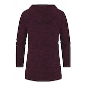 olcso Férfi Trench kabát-Férfi Felöltő Ballonkabát Hosszú Trench kabát Vakáció Napi Tavasz Tél Poliészter Szélbiztos Melegen tartani Felsőruházat Ruházat Divat Klasszikus Sima Zseb Kapucni Cipzár