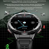 cheap Smartwatch-X28 Smart Watch 1.43 inch Smartwatch Fitness Running Watch Bluetooth Pedometer Call Reminder Activity Tracker Compatible with Android iOS Women Men GPS Long Standby Waterproof IP68 22mm Watch Case
