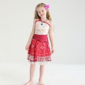 Недорогие Костюмы для девочек-Неделя книги 2026, принцесса Моана, платье Моаны, костюм, тематические костюмы для фильмов и сериалов, косплей по фильмам для девочек, детский карнавал, День защиты детей, Всемирный день книги, вечеринка, день рождения, пляж.