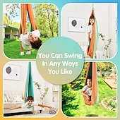 abordables Outdoor Activity-Sensory sway for children and adults capable of accommodating 300 pounds of indoor and outdoor sensory sway double-layer treatment for children with autism including suspension kit