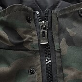 billige Fleece og 3 i 1 jakker-Herre Turjakke Fleece-jakke Pufferjakke Termisk sett Bomull Vinter utendørs Kamuflasje Hold Varm Topper Grønn Kakifarget