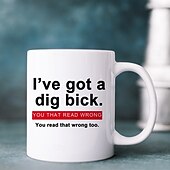 baratos Canecas &amp; Chávenas-Caneca de café engraçada, tenho uma ilusão de ótica, presente engraçado e divertido para homens, mulheres, amigos, escritório, cerâmica branca 12 onças