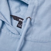  رجالي قميص هينلي تي شيرت كتان كم طويل مع قبعة الصيف الربيع لون الصلبة سهل عتيق بوهيميان كاجوال حافة خام عطلة شارع فضفاض أبيض زهري أزرق فاتح تي شيرت للرجال