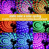 abordables Luces de suelo-Foco solar para exteriores, 1/2 unidad, lámpara de proyección para césped de Halloween, IP65, impermeable, para parque, camino, patio, jardín, árbol, luz de paisaje navideño