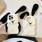 cheap iPhone Cases-Phone Case For iPhone 16 15 14 Pro Max Plus 13 Pro Max Back Cover Shockproof Rabbit Silicone