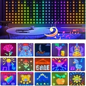 levne Chytré dekorativní osvětlení-chytré LED záclonové světýlka, LED záclonové světýlka měnící barvu, dynamické DIY záclony s vílími řetězci do ložnice, pozadí, párty, interiéru, exteriéru (aplikace, dálkové ovládání)