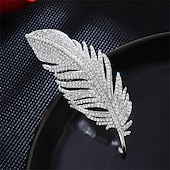 baratos Pregadeiras e Pins-Broches Retro Asas Moda Simples Broche Jóias Prata Para Casamento Festa Presente Noivado Baile de Formatura Festival