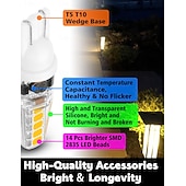 olcso LED-es kukoricaizzók-12 voltos, alacsony feszültségű, ék alakú foglalatú LED-es tájvilágítási izzók, t5, t10, 2w, 300lmt5, malibu ösvénykerti izzók, 921, 922, 912, 194, 168, t10, lakókocsi, utánfutó, lakóautó, tengeri