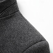 preiswerte Herren-Blazer &amp; -Anzüge-Herren Parka Trenchcoat Urlaub Täglich Herbst Winter Polyester Winddicht Oberbekleidung Bekleidung Mode Klassisch Einfach Tasche Stehkragen Einreihig