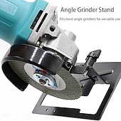 billiga borrtillbehör-Skyddssats för skärstativ för vinkelslip - justerbart skärskyddssats, vinkelslipstativ och skyddsskärm för 100-125 mm vinkelfräs