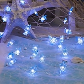 Недорогие LED ленты-Светодиодная гирлянда на морскую тематику, 2 м, 20 светодиодов, питание от батареек, синяя морская звезда, зеленая черепаха, декоративная гирлянда для Рождества, дня рождения, свадьбы, дома, спальни,