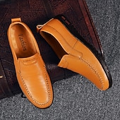 preiswerte Slipper Schuhe-Herren-Slipper aus Kunstleder, lässig, bequem, für Autofahrer – leicht, für Geschäftsreisen und den Alltag