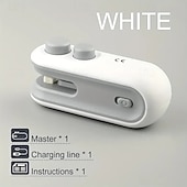 abordables Ustensiles et gadgets de cuisine-Machine à sceller les sacs avec batterie au lithium intégrée, machine à sceller les sacs portable rechargeable par USB pour snacks, chips, biscuits &amp;Sacs en plastique – scelleuse portative avec