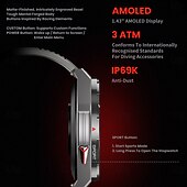 cheap Smartwatch-X28 Smart Watch 1.43 inch Smartwatch Fitness Running Watch Bluetooth Pedometer Call Reminder Activity Tracker Compatible with Android iOS Women Men GPS Long Standby Waterproof IP68 22mm Watch Case