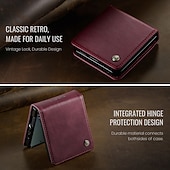 preiswerte Samsung-Handyhülle-Handy Hülle Handyhüllen Für Samsung Galaxy Z Flip 7 Magnetische Adsorption Brieftaschenhülle Magnetisch Vollschutz Ständer TPU PU-Leder