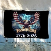 billige Amerika 250-Amerikansk 250-årsjubileumsflagg Amerika 250 1776-2026 patriotiske stjerner hageskilt festartikler hengende dekor til rom hus hage velkomstbakteppe halvjubileum 4. juli uavhengighetsdag 3x5 fot