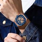 olcso Quartz órák-poedagar üzleti karóra férfiaknak vízálló, világító kronográf dátum férfi karóra szilikon szíjas kvarc férfi karóra 893