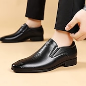 economico Mocassini-mocassini slip-on da uomo in similpelle marrone – scarpe eleganti da lavoro con motivo coccodrillo per occasioni formali e feste serali