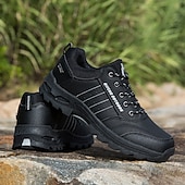 cheap Casual Sneakers-Men's Waterproof Non Slip Hiking Shoes, Durable Outdoor Trekking Sneakers with Shock Absorption Sole for Climbing, Camping and Trail Running
