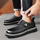 baratos Sapatos Casuais Slip-On-sapatos de trabalho casuais marrons masculinos – sola antiderrapante durável, fecho de trava fácil, design de cano baixo confortável para uso diário, escritório e atividades ao ar livre