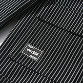 abordables Vestes Décontractées-Homme Veste Légère Veste Cargo Veste Décontractée Vacances Quotidien Respirant Avec Poches Printemps Automne Rayure Mode Classique Revers Régulier Noir Café Veste