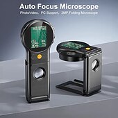 olcso Háztartási gépek-Hordozható kézi digitális mikroszkóp 500x-1000x nagyítással, autofókusszal, kettős akkumulátorral/USB tápellátással, hordozható multifunkcionális vizsgálóeszköz