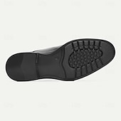  حذاء أكسفورد رجالي أسود من الجلد الطبيعي قابل للتنفس - حذاء رسمي خفيف الوزن برباط للمكتب وحفلات الزفاف والملابس الرسمية الصيفية