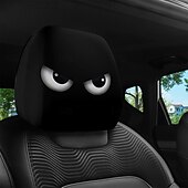 abordables Housses de siège de voiture-2 pièces effrayantes pour Halloween &amp;Housses d&#039;appui-tête de voiture de Noël - Convient à tous les véhicules Conception sans coussin de remplissage Installation facile - Décorations intérieures