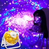 economico Lampada proiettore e proiettore laser-proiettore di galassie, proiettore di stelle per camera da letto - luce notturna a forma di stella per bambini - proiettore spaziale da soffitto con rotazione automatica a 360 gradi - proiettore del