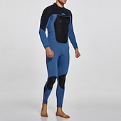 abordables Lycra de surf-Homme Maillots de bain intégraux Combinaison Fine UPF50+ manche longue Maillot de Bain Fermeture Eclair Dorsale Natation Plongée Surf Plongée en apnée Patchwork Été Printemps Automne