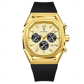 olcso Quartz órák-poedagar üzleti karóra férfiaknak vízálló, világító kronográf dátum férfi karóra szilikon szíjas kvarc férfi karóra 893