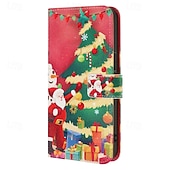 Недорогие Чехлы для iPhone-телефон Кейс для Назначение SSamsung Galaxy 17 Pro Max 17 Air i16 15 14 Pro Max Plus 13 Pro Max Кошелек для карт Полная защита тела с ремешком Защита от удара Рождество ТПУ Кожа PU